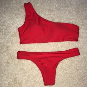 New. ZAFUL Red Bathing Suit